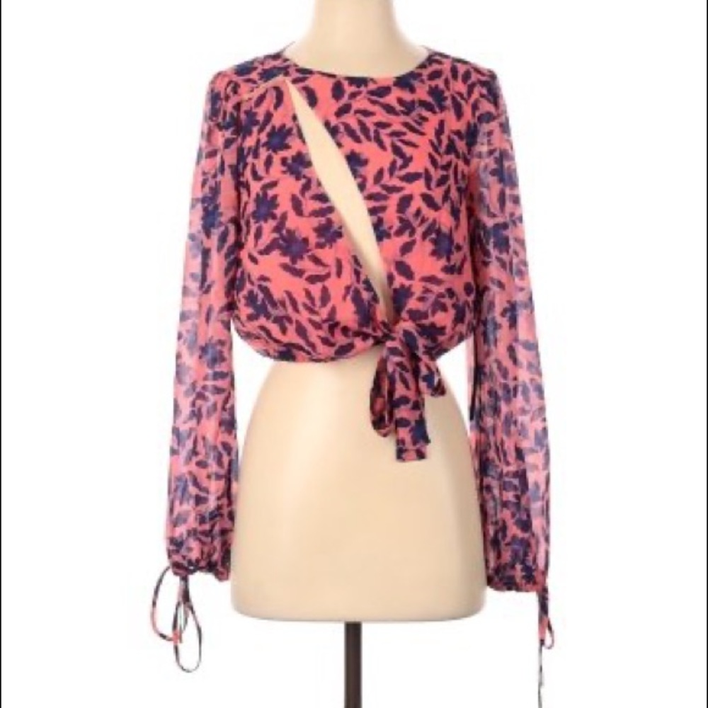 NWT Revolve House-of-Harlow 1960 Long Sleeve Blouse